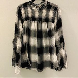 Lane Bryant Plus Size Plaid Blouse